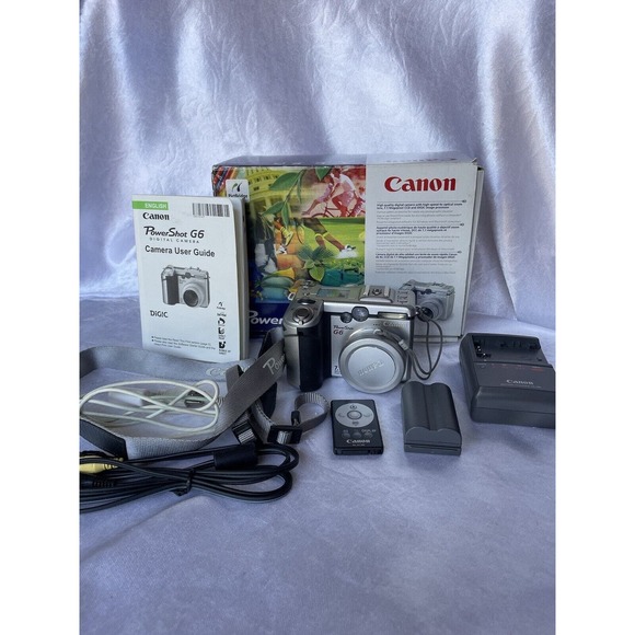 Canon Other - Canon PowerShot G6 7.1MP Flip Screen Compact Digital Camera 4x Zoom Bundle
